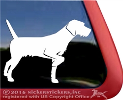 German Wirehair Pointer Gun Dog Window Decal