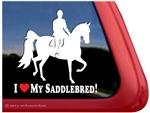 Saddlebred Horse Trailer Window Decal