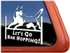 Siberian Husky Agility Dog Window Decal