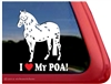 Pony of the Americas Window Decal