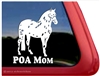 Pony of the Americas Window Decal