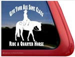 Western Pleasure Horse Trailer Window Decal