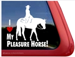 Western Pleasure Horse Trailer Window Decal