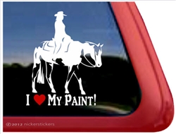 American Paint Rider Window Decal