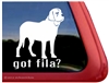 Fila Brasilerio Window Decal