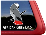 African Grey Window Decal