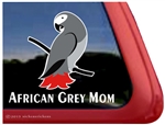 African Grey Window Decal