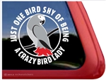 African Grey Window Decal