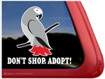 African Grey Window Decal