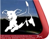 Custom Beagle Jumping Dog Car Truck RV Window Decal Sticker