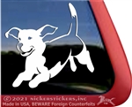 Custom Beagle Jumping Dog Car Truck RV Window Decal Sticker