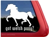 Welsh Pony Horse Trailer Window Decal