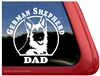 German Shepherd Dad Car Truck RV Window Decal Stickers