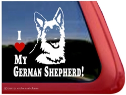 German Shepherd Window Decal