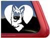 German Shepherd Dog Heart Love Car Truck RV Window Decal Sticker