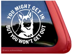 German Shepherd Window Decal