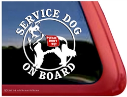 Shilo Shepherd Service Dog Car Truck RV Window Decal Sticker