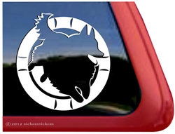 Mudi Agility Dog Window Decal