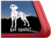 Miniature Dalmatian Dog iPad Car Truck Window Decal Sticker
