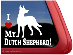 Dutch Shepherd Window Decal