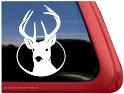 Custom Buck Deer Hunting Car Truck RV Window Decal Sticker