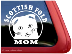 Scottish Fold Window Decal