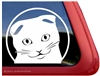 Custom Scottish Fold Window Decal