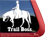 Competitive Trail Horse Trailer Window Decal