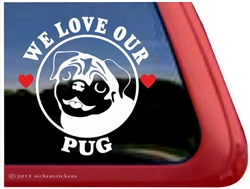 Pug Window Decal