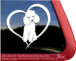 Custom Toy Poodle Dog iPad Car Truck Window Decal Sticker