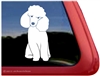 Custom Toy Poodle Dog iPad Car Truck Window Decal Sticker