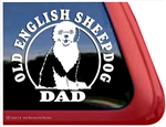 Old English Sheepdog Window Decal