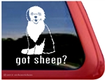 Old English Sheepdog Window Decal