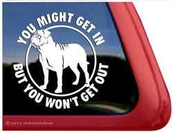 Dogue de Bordeaux Window Decal