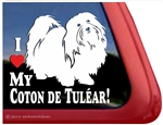 Coton de TulÃ©ar Window Decal