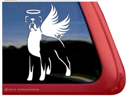 Memorial Boxer Dog Angel Decal Sticker Car Auto Window iPad