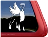 Custom Memorial Boxer Angel Dog Decal Sticker Car Auto Window iPad