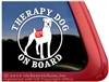 Boxer Therapy Dog Car Truck RV Window Decal Sticker