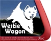 West Highland White Terrier Dog Car Window iPad Decal Sticker