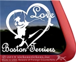 Boston Terrier Window Decal