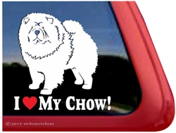 Chow Chow Hound Dog Vinyl Decal Car Auto Laptop iPad Sticker