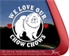 Chow Chow Hound Dog Vinyl Decal Car Auto Laptop iPad Sticker