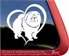 Chow Chow Dog Vinyl Decal Car Auto Laptop iPad Sticker