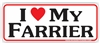 Love Farrier Bumper Sticker