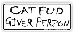 Cat Food Giver Person Bumper Sticker