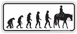 Evolution Western Bumper Sticker
