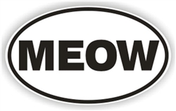 Meow Bumper Sticker