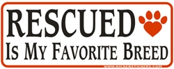 Rescued  Bumper Sticker