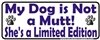 Limited Edition Female Bumper Sticker