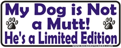 Limited Edition Male Bumper Sticker